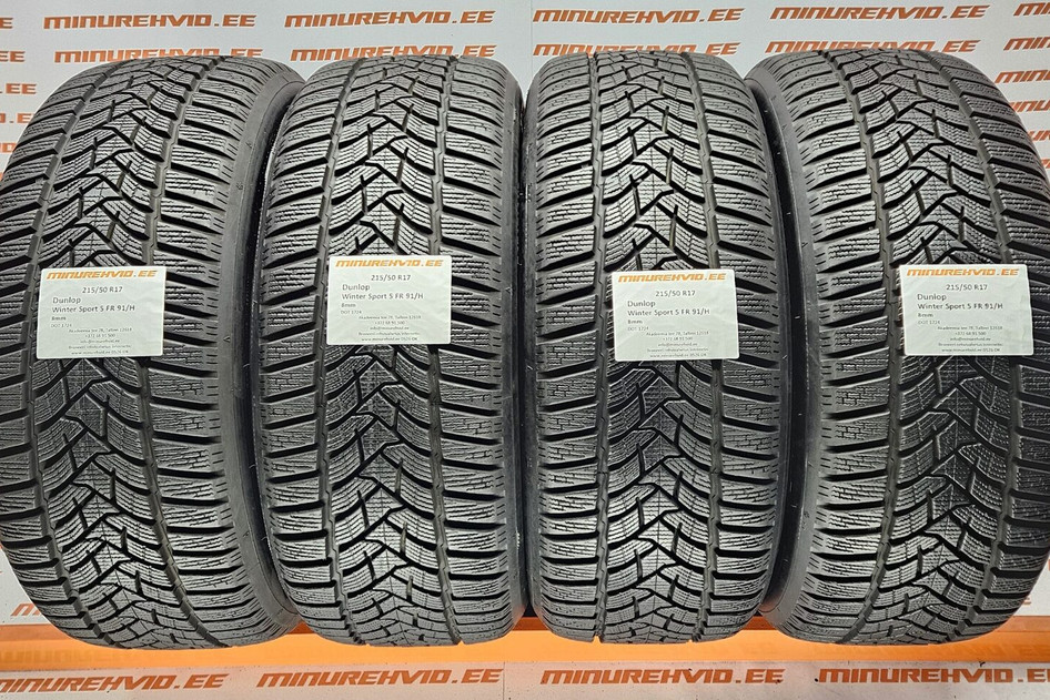 Kasutatud lamellrehv 215/50R17 Dunlop Winter Sport 5 FR 91/H