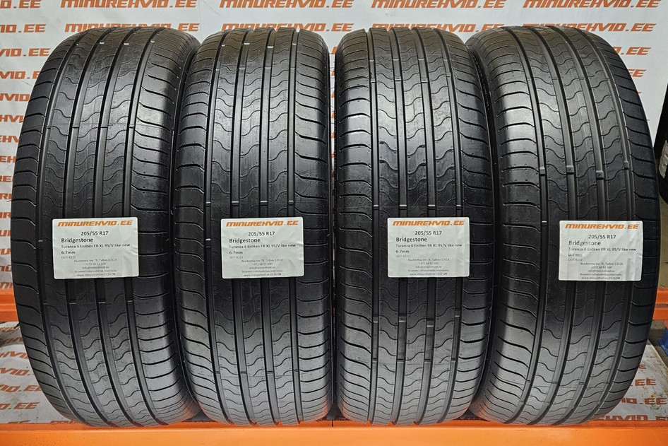 Kasutatud suverehv 205/55R17 Bridgestone Turanza 6 Enliten FR XL 95/V like new 4222