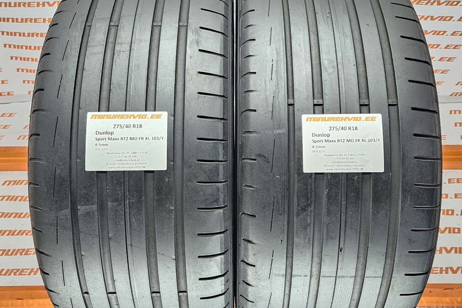 Kasutatud suverehv 275/40R18 Dunlop Sport Maxx RT2 MO FR XL 103/Y