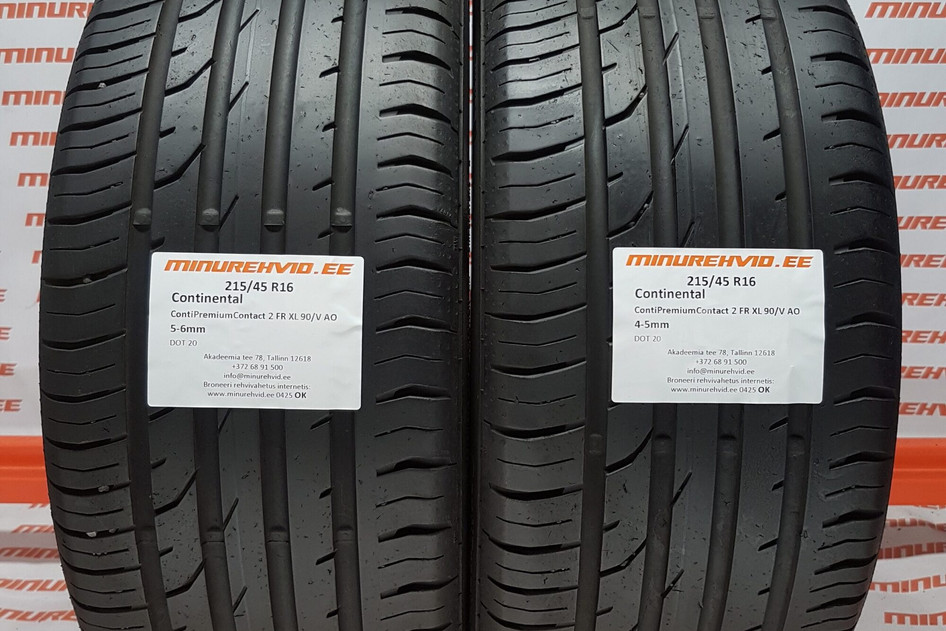 Kasutatud suverehv 215/45R16 Continental ContiPremiumContact 2 FR XL 90/V AO