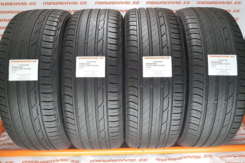 Kasutatud suverehv 215/50R18 Bridgestone Turanza T001 FR 92/W
