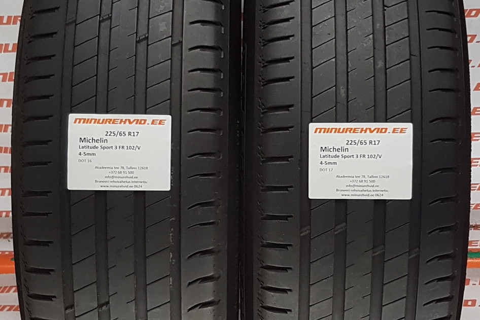 Kasutatud suverehv 225/65R17 Michelin Latitude Sport 3 FR 102/V