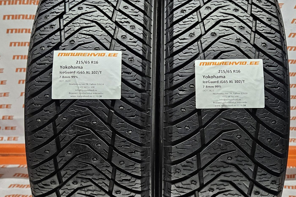 Used studded tire 215/65R16 Yokohama IceGuard iG65 XL 102/T