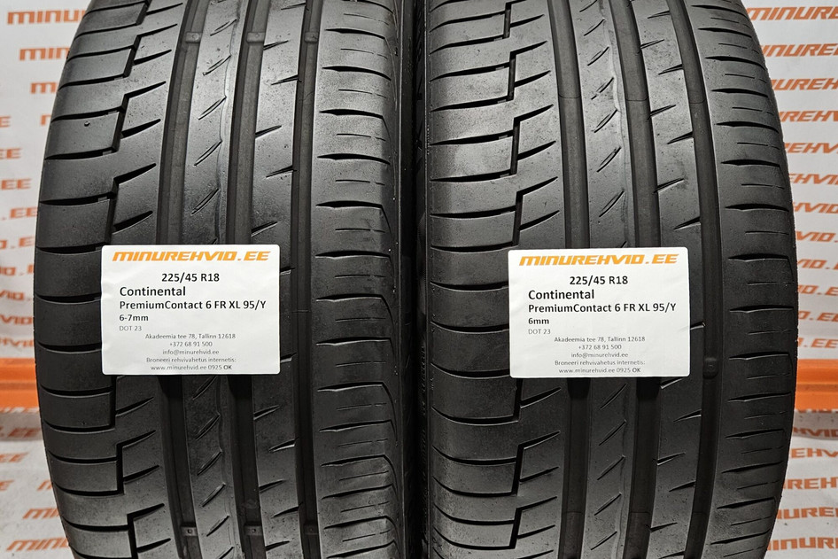 Used summer tire 225/45R18 Continental PremiumContact 6 FR XL 95/Y