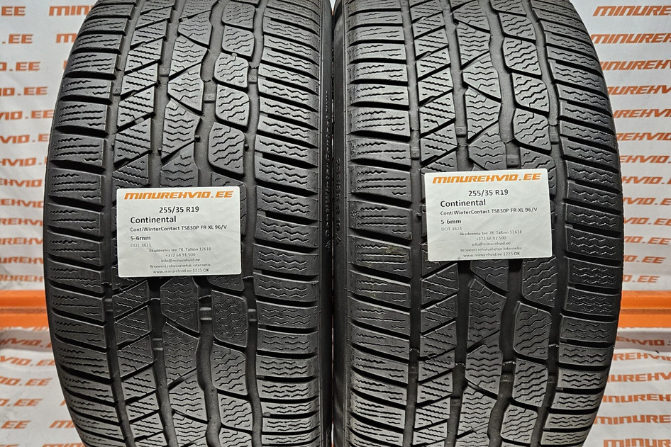 Used studless winter tire 255/35R19 Continental ContiWinterContact TS830P FR XL 96/V