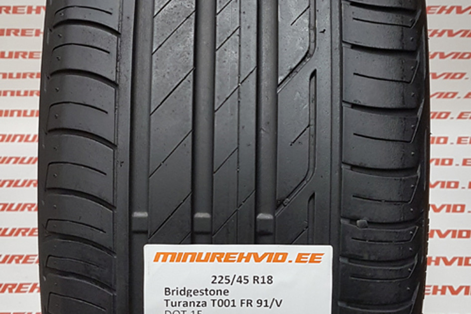 Kasutatud suverehv 225/45R18 Bridgestone Turanza T001 FR 91/V