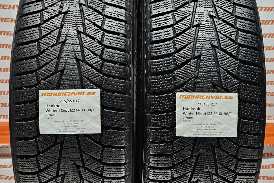 Kasutatud lamellrehv 215/55R17 Hankook Winter I Cept IZ2 FR XL 98/T
