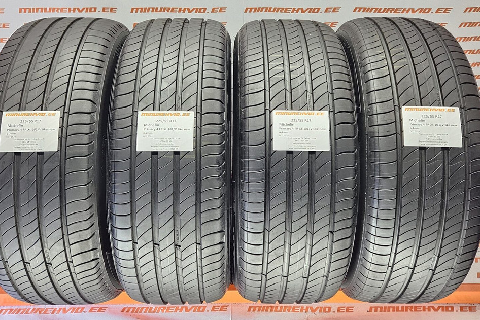 Kasutatud suverehv 225/55R17 Michelin Primacy 4 FR XL 101/V like new