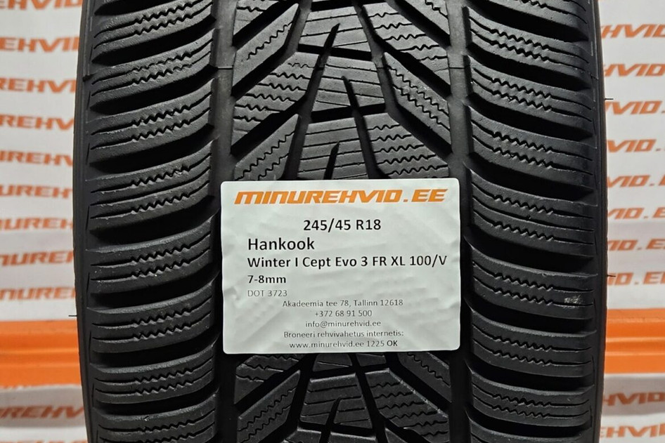 Used studless winter tire 245/45R18 Hankook Winter I Cept Evo 3 FR XL 100/V