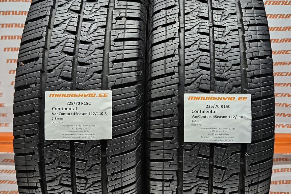 Used studless winter tire 225/70R15 Continental VanContact 4Season 112/110 R