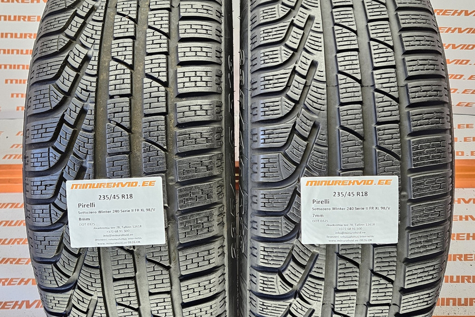 Kasutatud lamellrehv 235/45R18 Pirelli SottoZero Winter 240 Serie II FR XL 98/V 0325