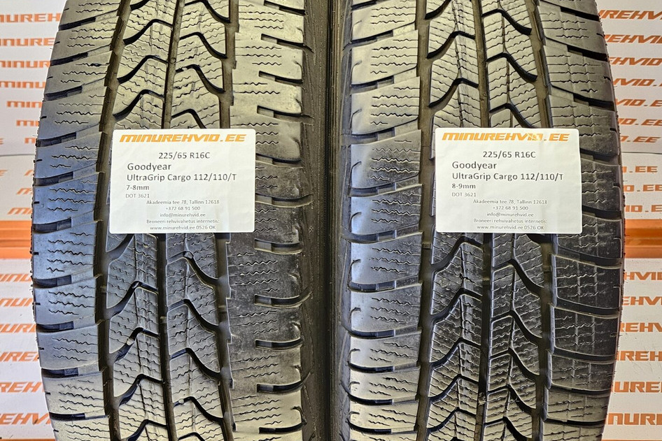 Kasutatud lamellrehv 225/65R16 GoodYear UltraGrip Cargo 112/110/T