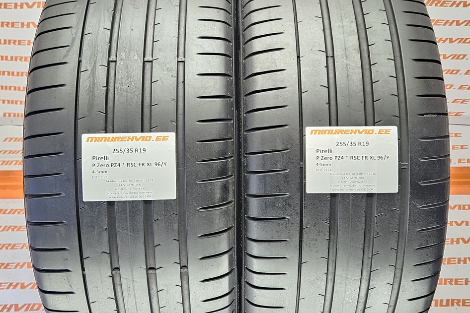 Подержанный летняя шина 255/35R19 Pirelli P Zero PZ4 * RSC FR XL 96/Y