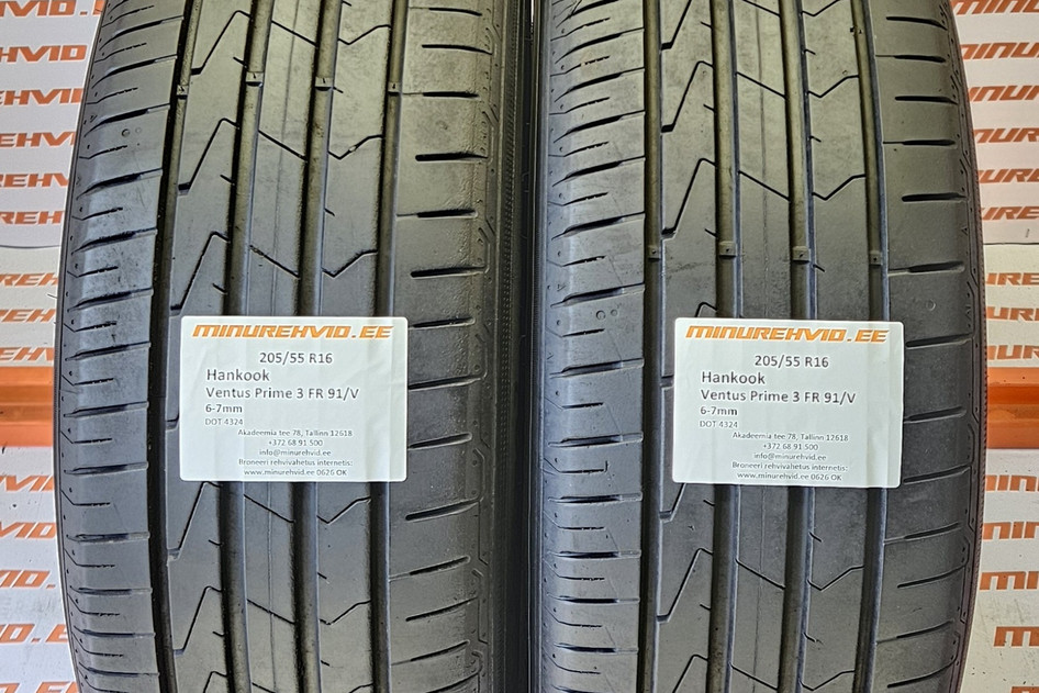 Kasutatud suverehv 205/55R16 Hankook Ventus Prime 3 FR 91/V 4324