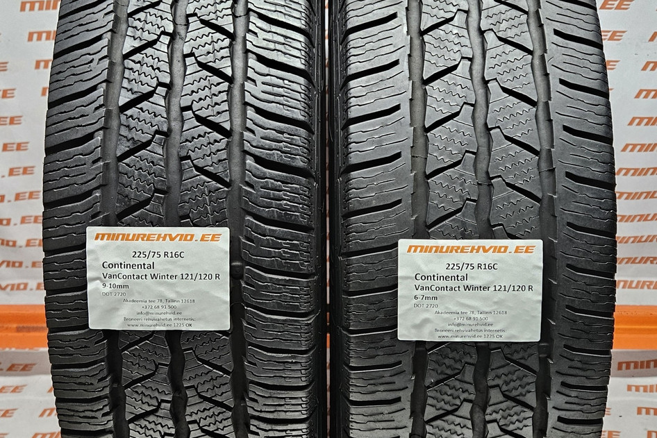 Used studless winter tire 225/75R16 Continental VanContact Winter 121/120 R