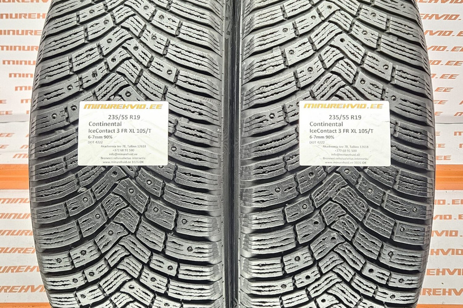 Used studded tire 235/55R19 Continental IceContact 3 FR XL 105/T