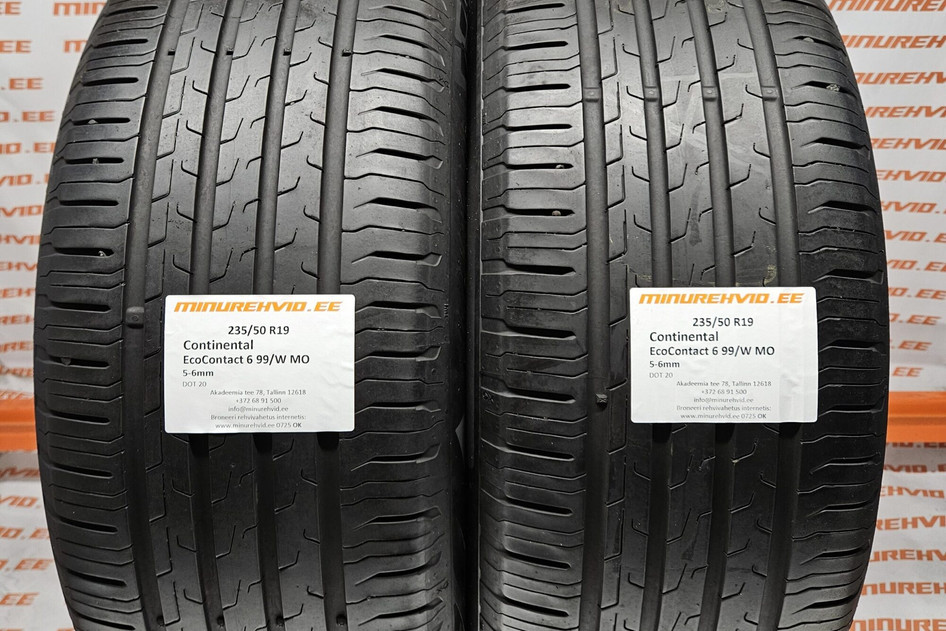 Used summer tire 235/50R19 Continental EcoContact 6 99/W MO
