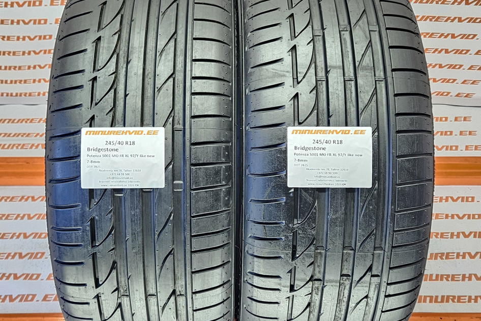 Подержанный летняя шина 245/40R18 Bridgestone Potenza S001 MO FR XL 97/Y like new