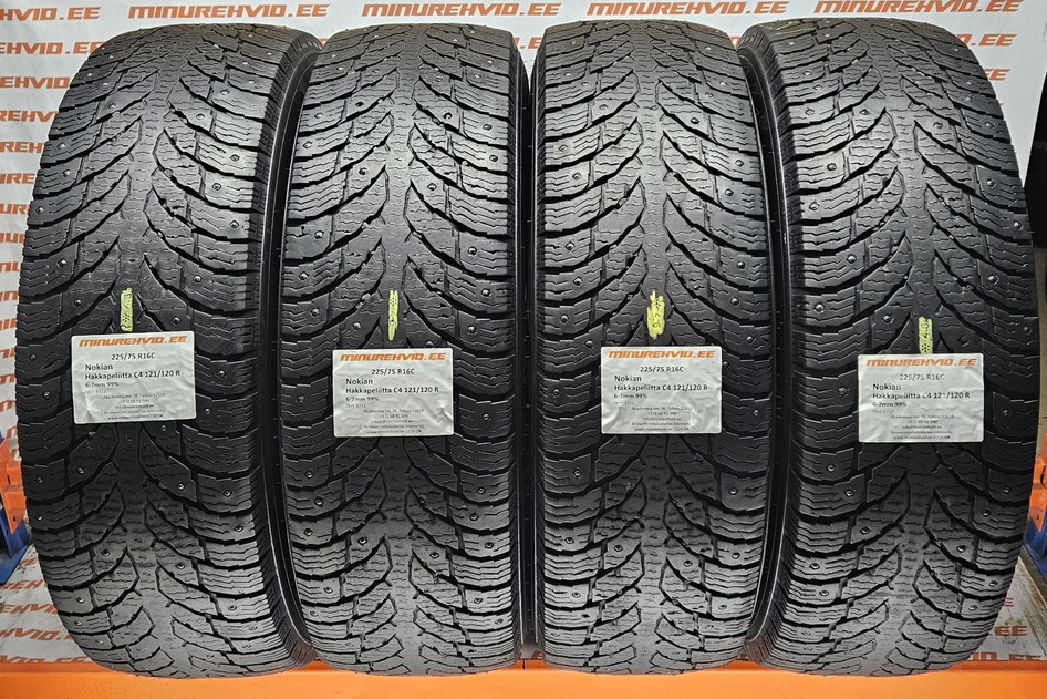 Kasutatud naastrehv 225/75R16 Nokian Hakkapeliitta C4 121/120 R 3722