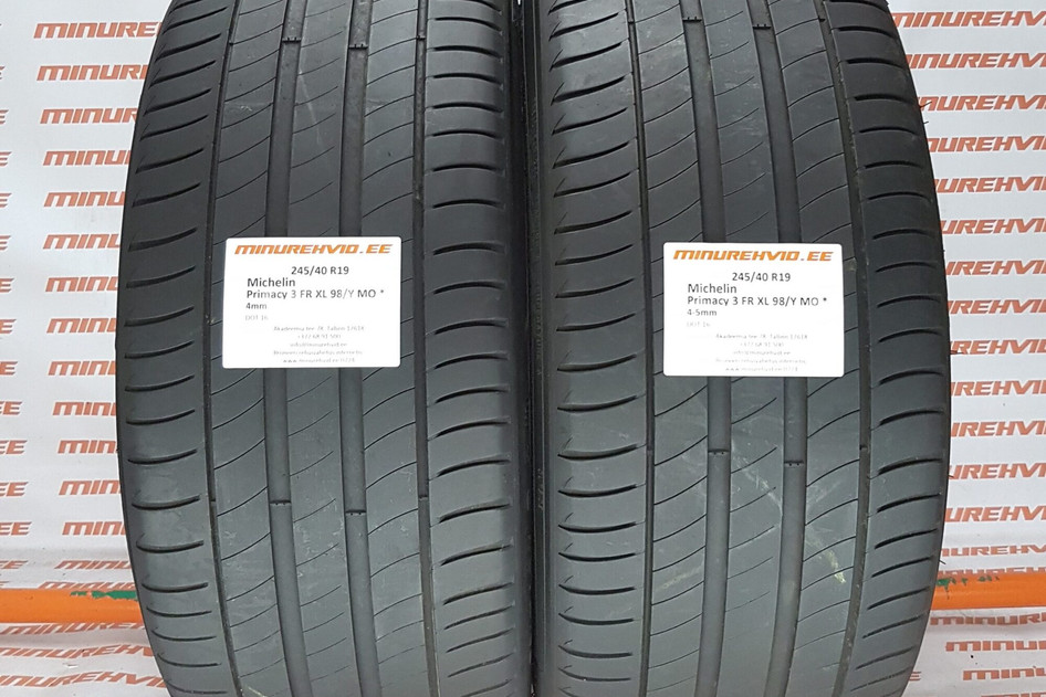 Kasutatud suverehv 245/40R19 Michelin Primacy 3 FR XL 98/Y MO *