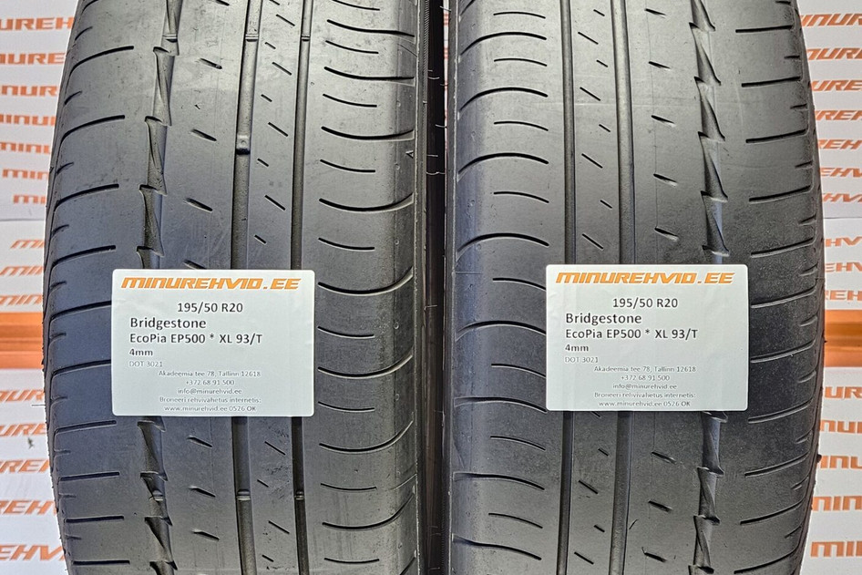 Подержанный летняя шина 195/50R20 Bridgestone EcoPia EP500 * XL 93/T