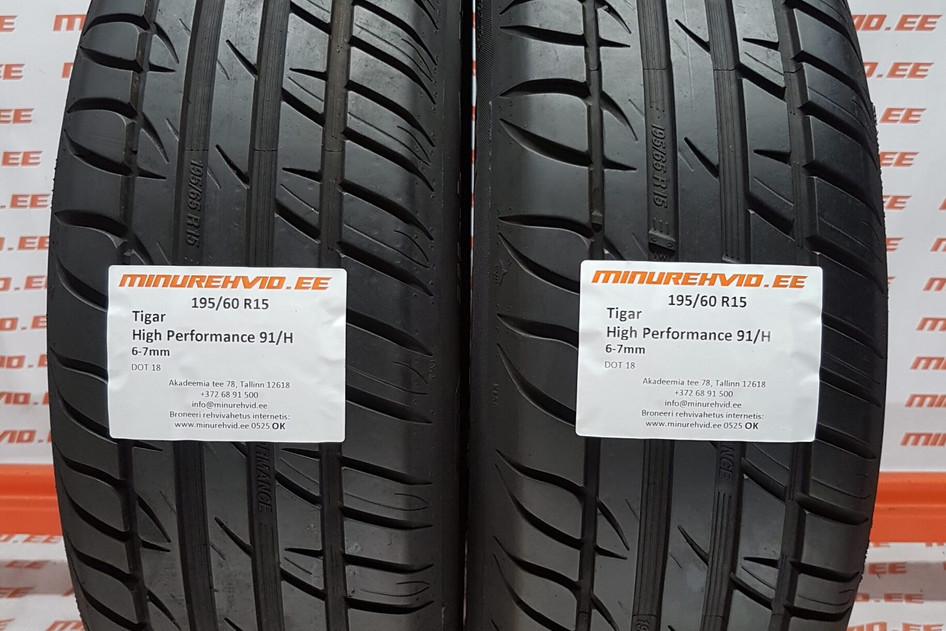Kasutatud suverehv 195/65R15 Tigar High Performance 91/H