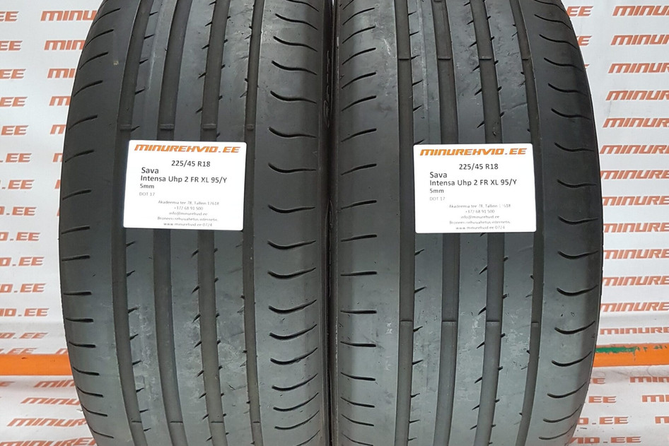 Used summer tire 225/45R18 Sava Intensa UHP 2 FR XL 95/Y