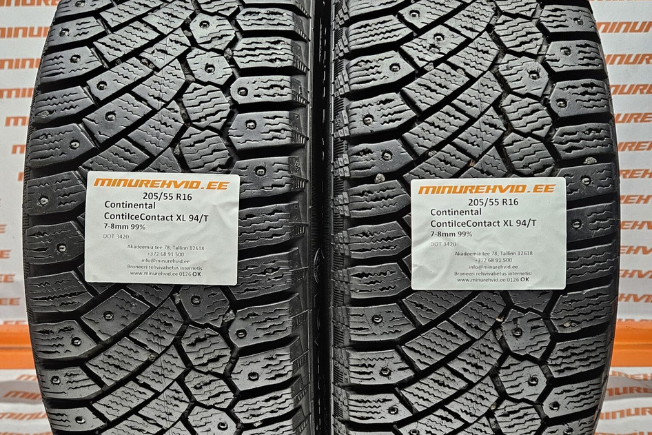 Kasutatud naastrehv 205/55R16 Continental ContiIceContact XL 94/T