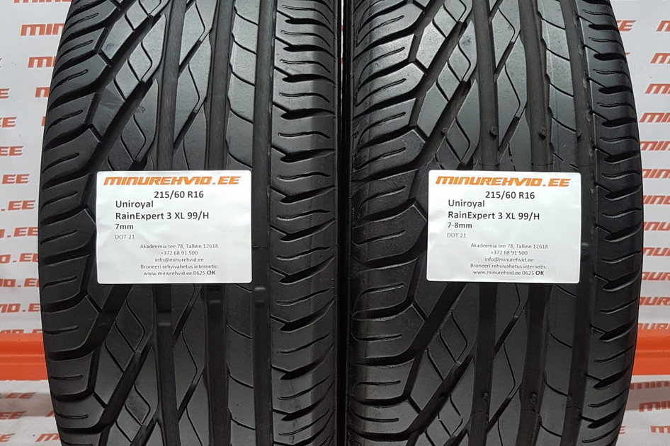 Kasutatud suverehv 215/60R16 Uniroyal RainExpert 3 XL 99/H