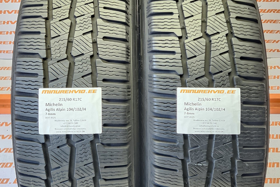 Kasutatud lamellrehv 215/60R17 Michelin Agilis Alpin 104/102/H 4525