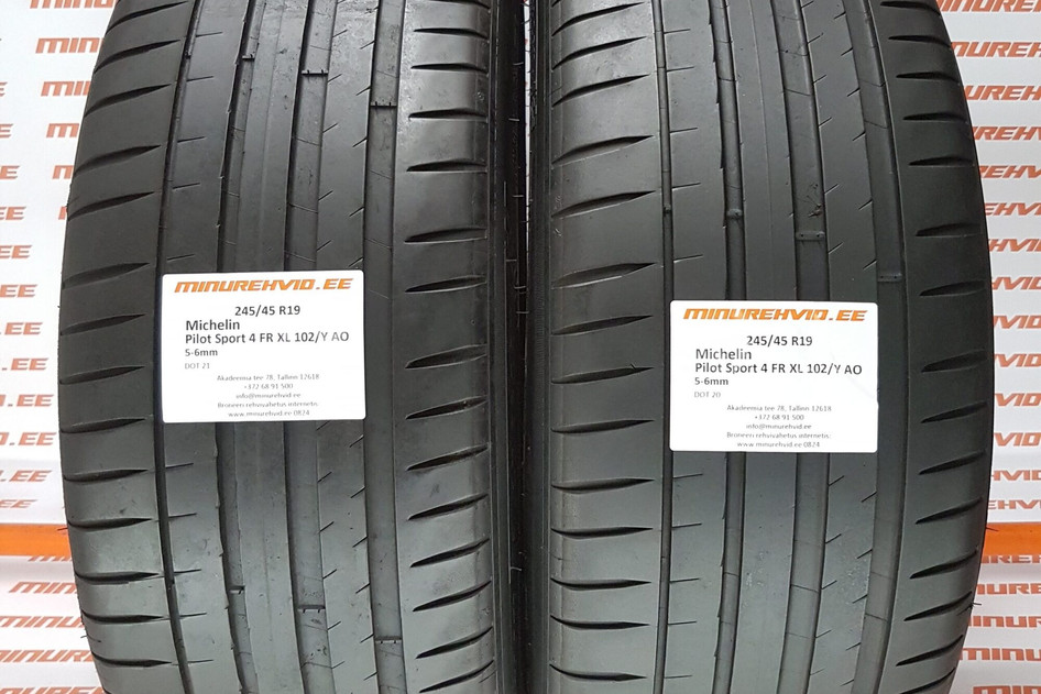 Kasutatud suverehv 245/45R19 Michelin Pilot Sport 4 FR XL 102/Y AO