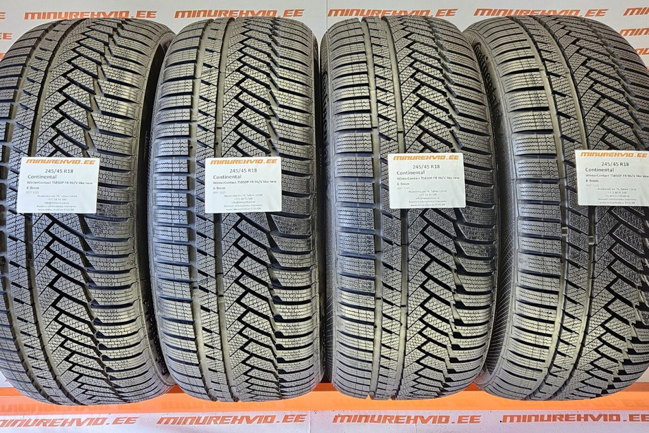Подержанный нешипованная шина 245/45R18 Continental WinterContact TS850P FR 96/V like new 1225