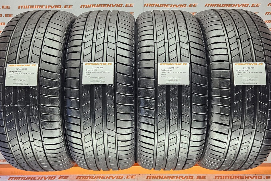 Подержанный летняя шина 245/45R19 Bridgestone Turanza T005 FR XL 102/H like new 0124