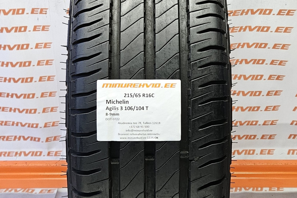 Used summer tire 215/65R16 Michelin Agilis 3 106/104 T 0722