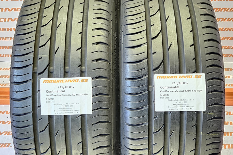 Kasutatud suverehv 215/40R17 Continental ContiPremiumContact 2 AO FR XL 87/W