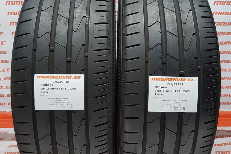 Used summer tire 225/45R18 Hankook Ventus Prime 3 FR XL 95/W