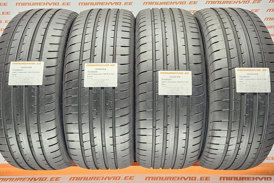 Подержанный летняя шина 225/45R18 GoodYear Eagle F1 Asymmetric 5 MO FR XL 95/Y