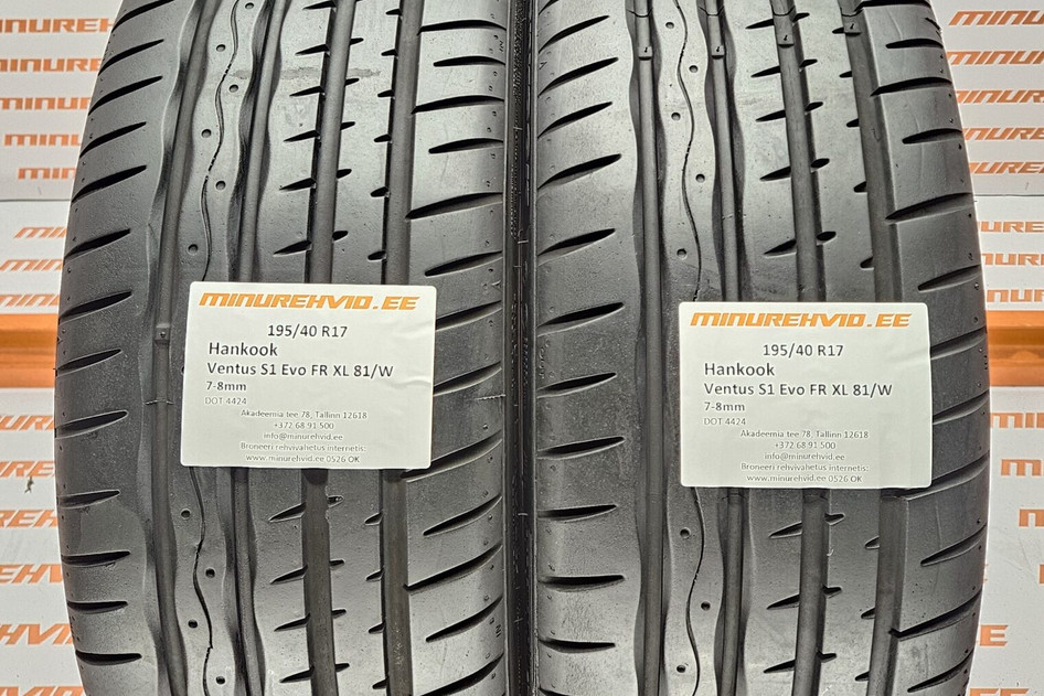 Kasutatud suverehv 195/40R17 Hankook Ventus S1 Evo FR XL 81/W