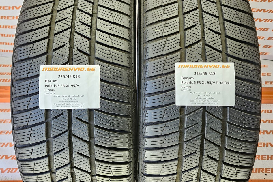 Kasutatud lamellrehv 225/45R18 Barum Polaris 5 FR XL 95/V 1x fr-defect
