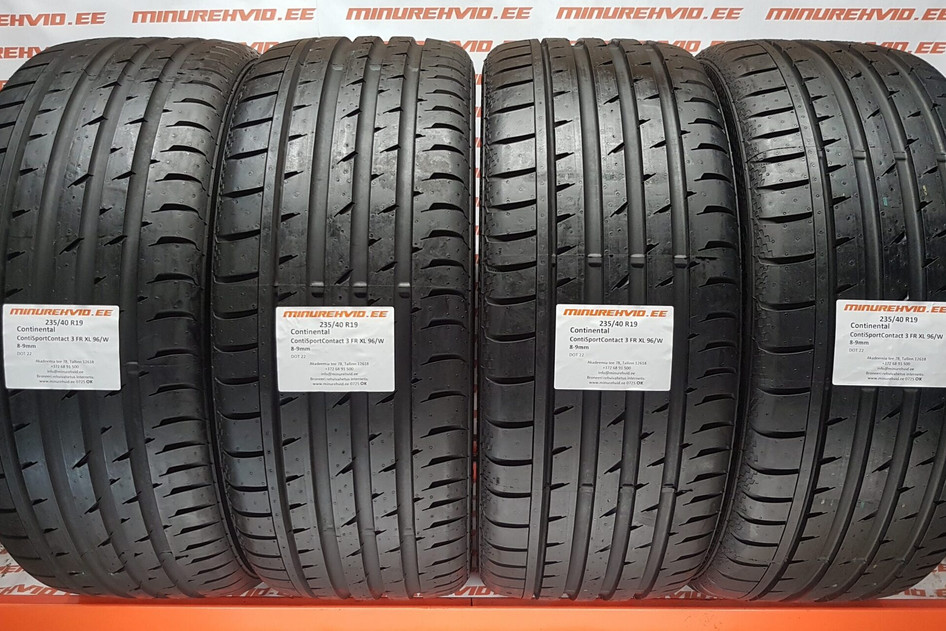 Kasutatud suverehv 235/40R19 Continental ContiSportContact 3 FR XL 96/W.