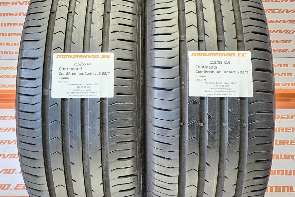 Kasutatud suverehv 215/55R16 Continental ContiPremiumContact 5 93/Y