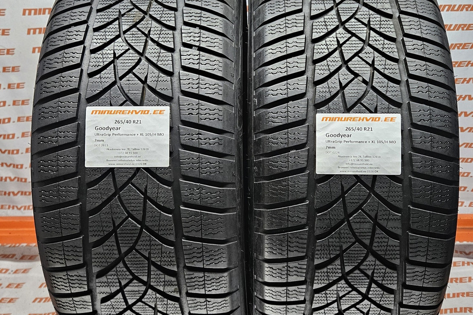 Used studless winter tire 265/40R21 GoodYear UltraGrip Performance + XL 105/H MO 2823+0224