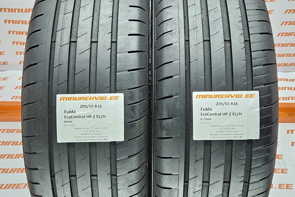 Used summer tire 205/55R16 Fulda EcoControl HP 2 91/H