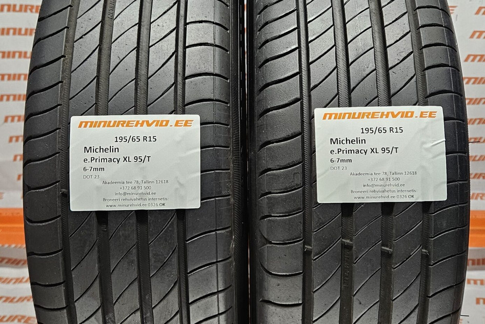 Kasutatud suverehv 195/65R15 Michelin e.Primacy XL 95/T
