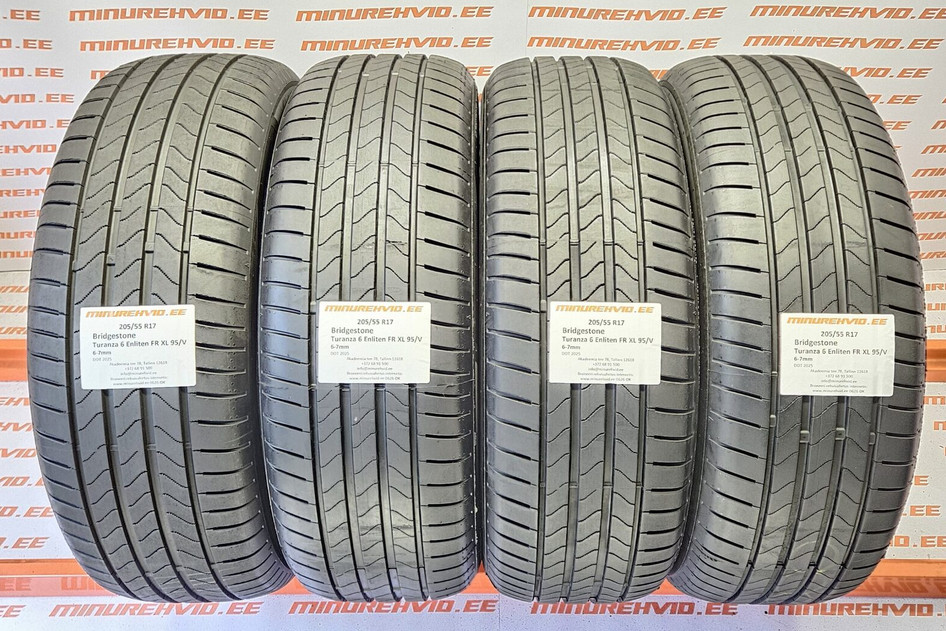 Kasutatud suverehv 205/55R17 Bridgestone Turanza 6 Enliten FR XL 95/V 2025