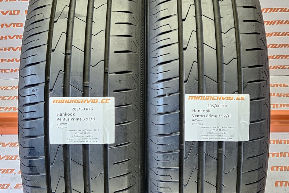 Подержанный летняя шина 205/60R16 Hankook Ventus Prime 3 92/H 2524