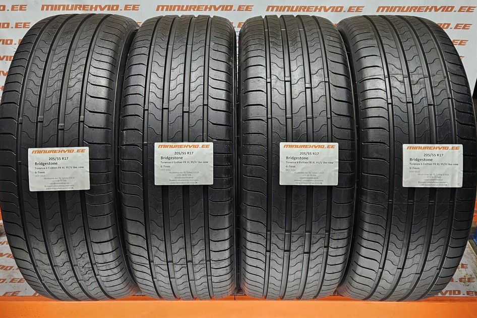 Kasutatud suverehv 205/55R17 Bridgestone Turanza 6 Enliten FR XL 95/V like new 3322