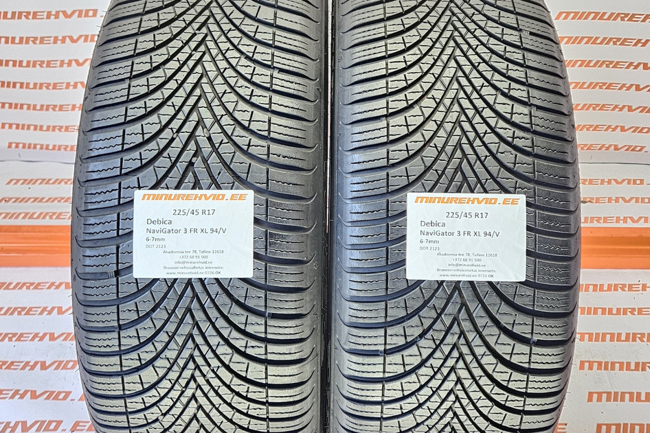 Used studless winter tire 225/45R17 Debica NaviGator 3 FR XL 94/V