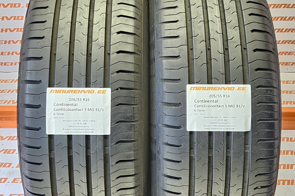 Kasutatud suverehv 205/55R16 Continental ContiEcoContact 5 MO 91/V