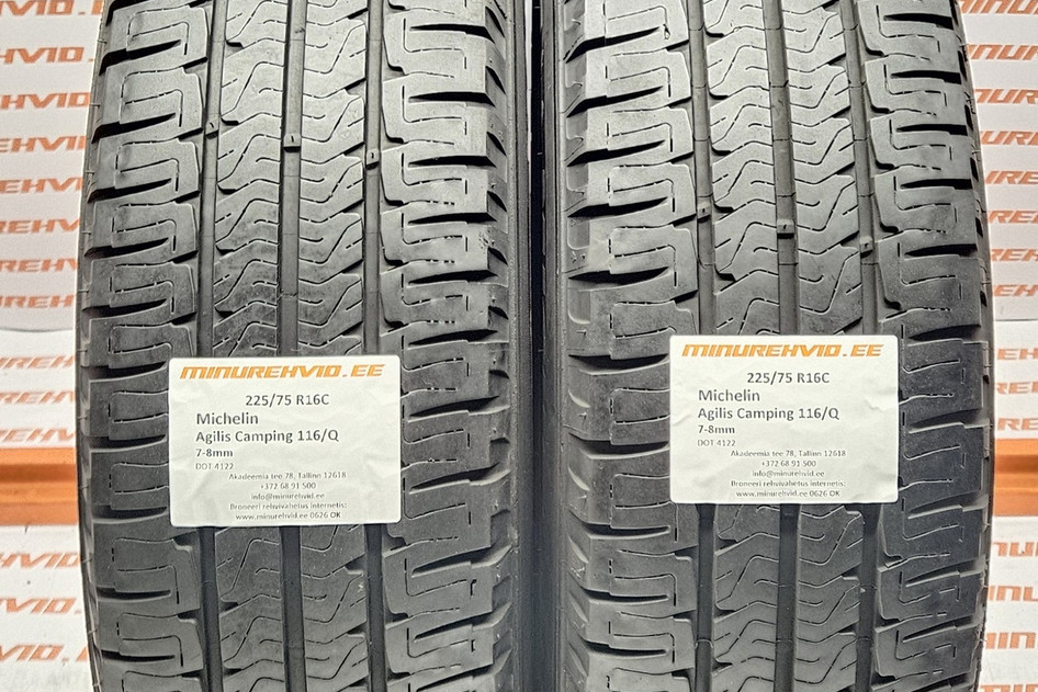Kasutatud suverehv 225/75R16 Michelin Agilis Camping 116/Q 2x4122 2x3522
